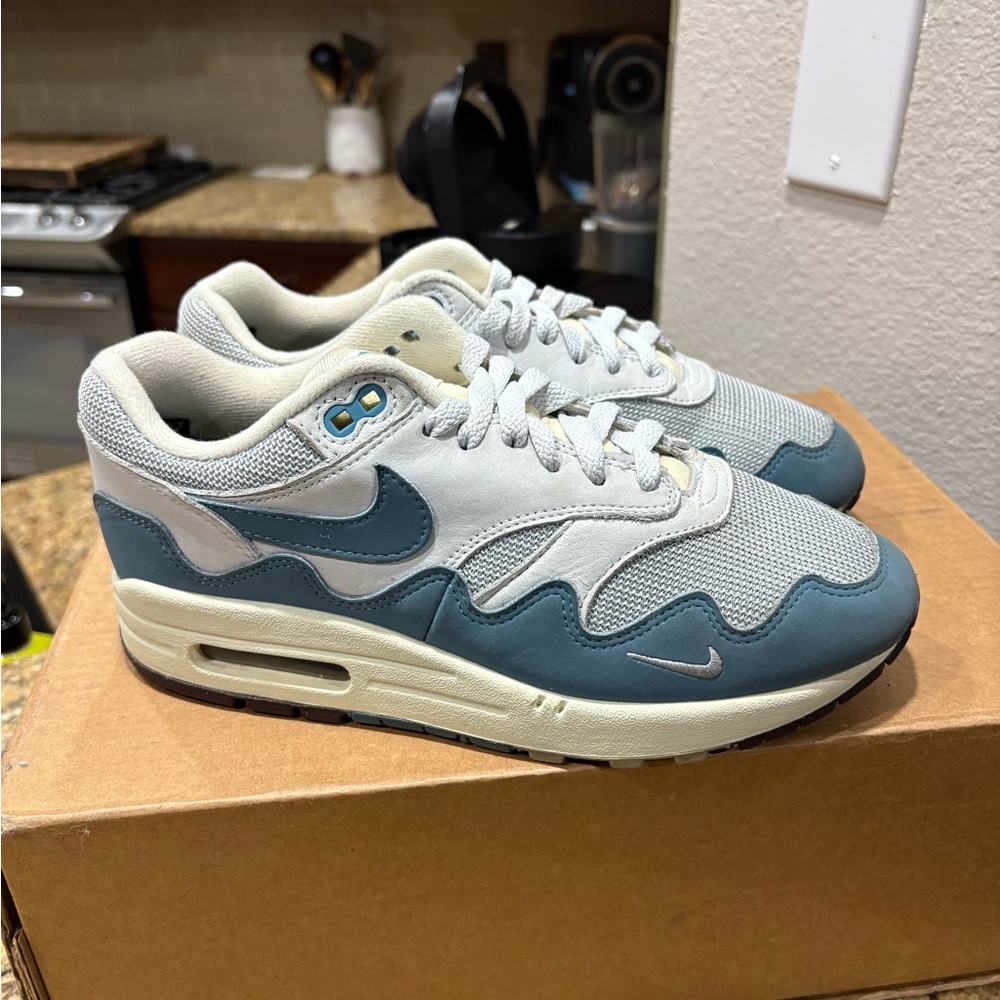 Size 7 - Nike Air Max 1 Patta Waves Noise Aqua